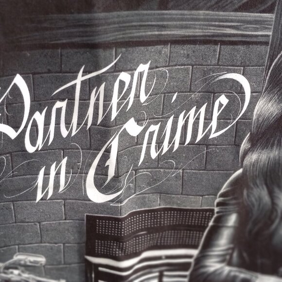 David Gonzales Art "Ride or Die" "Partners in Crime" Black T-Shirt Sz Medium (M) - Picture 4 of 15